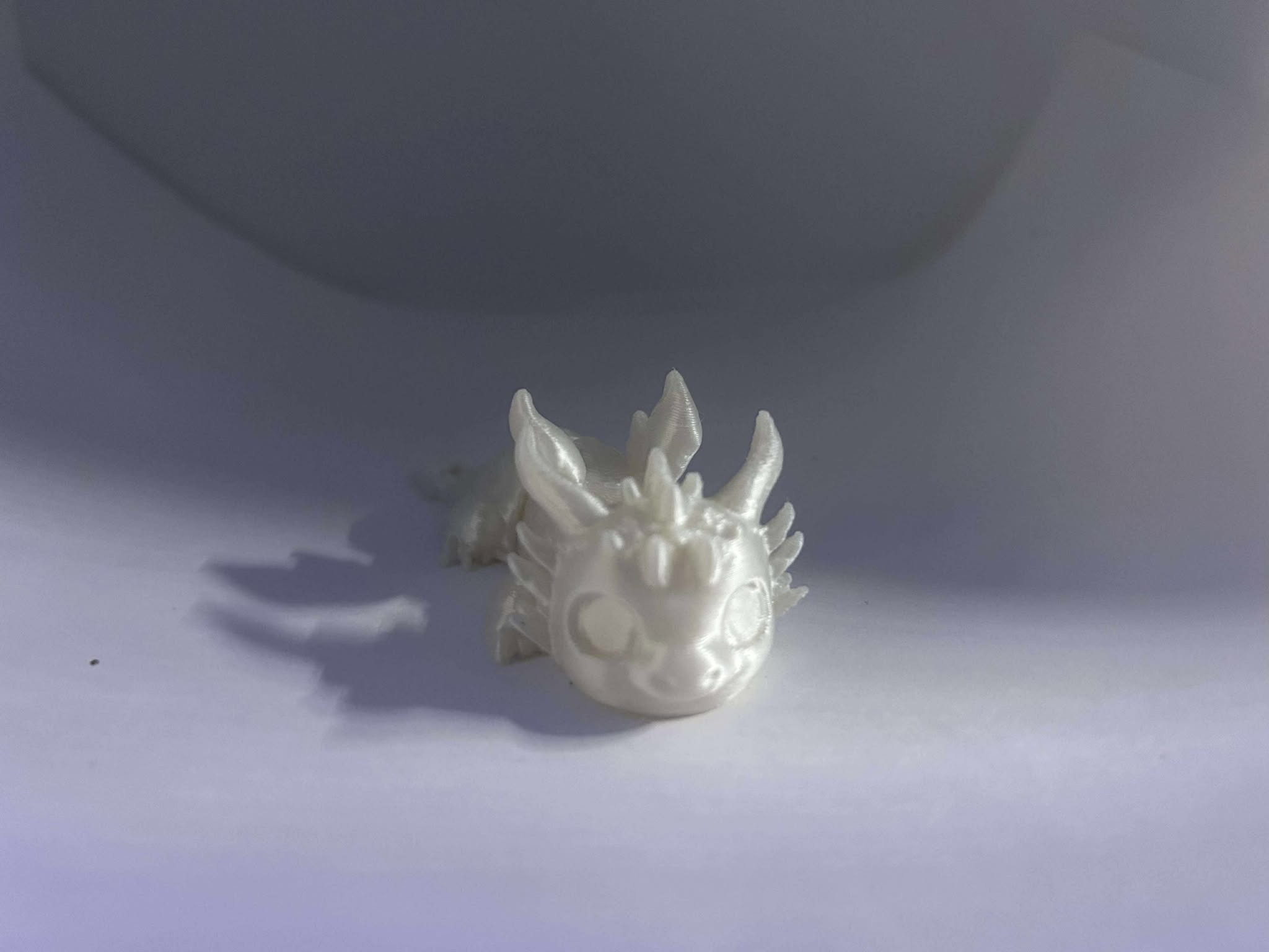 Ice Dragon keychain with Egg Box